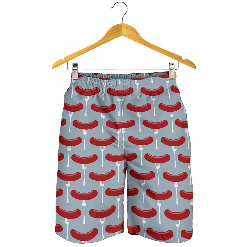 Sausage Pattern Print Design 02 Men Shorts