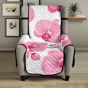 pink purple orchid pattern background Chair Cover Protector