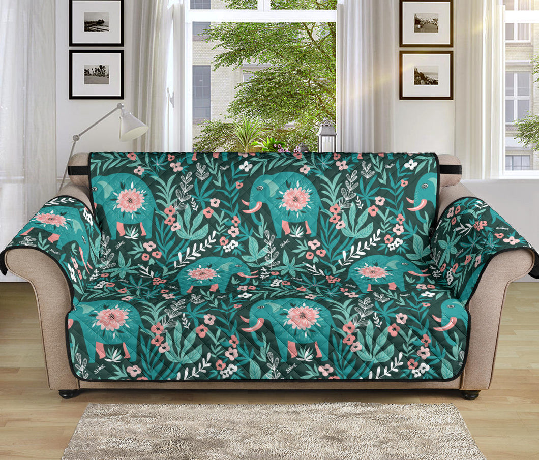 Elephants jungle pattern Sofa Cover Protector