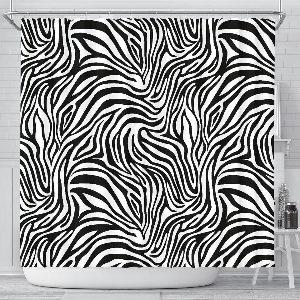 Zebra Skin Pattern Shower Curtain Fulfilled In US