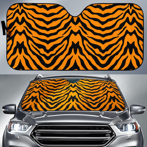Bengal Tigers Skin Print Pattern Car Sun Shade