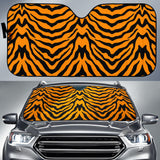 Bengal Tigers Skin Print Pattern Car Sun Shade