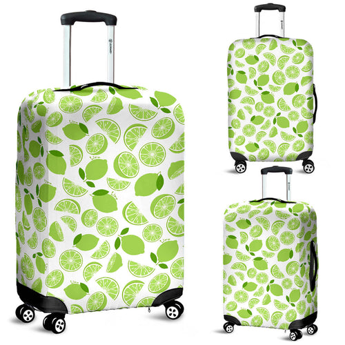 Lime Design Pattern Luggage Covers