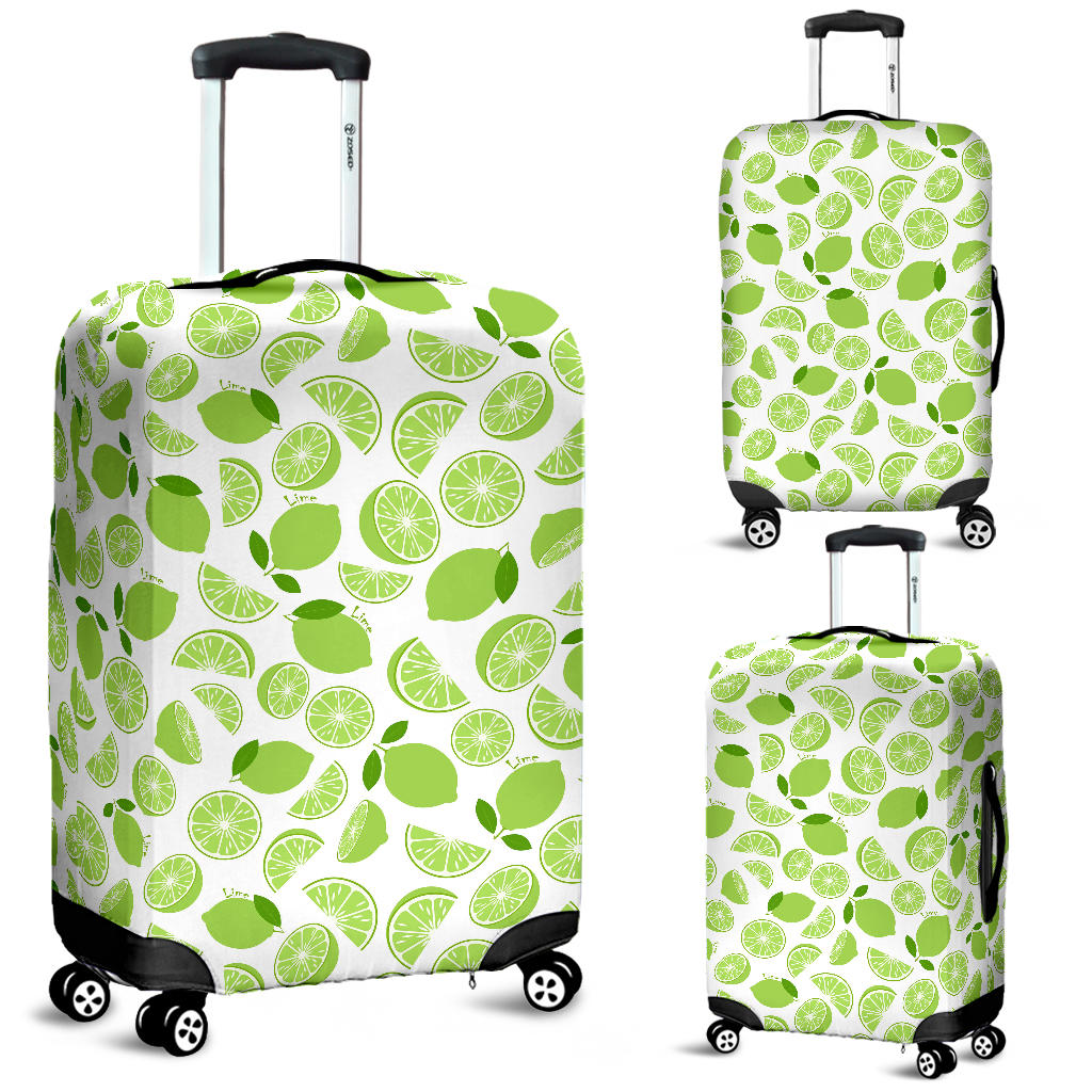 Lime Design Pattern Luggage Covers