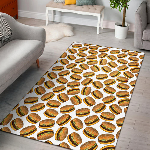 Hamburger Pattern Print Design 03 Area Rug