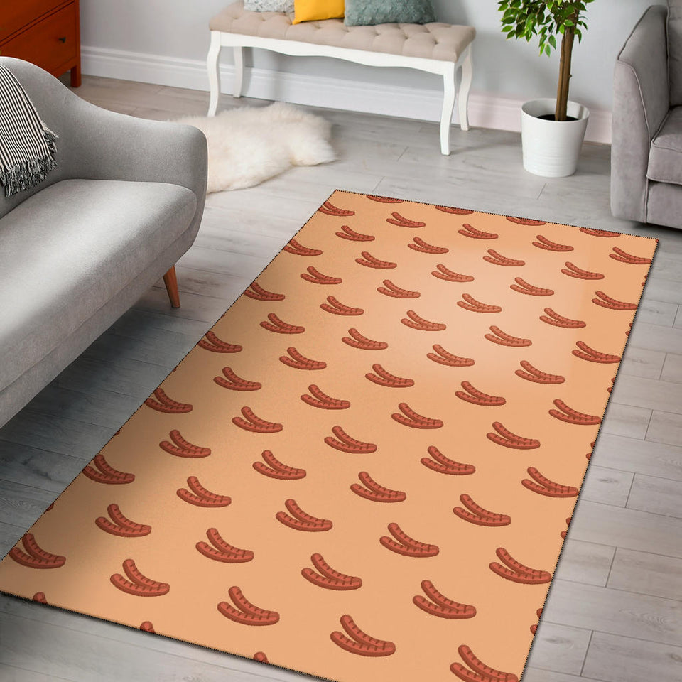 Sausage Pattern Print Design 03 Area Rug
