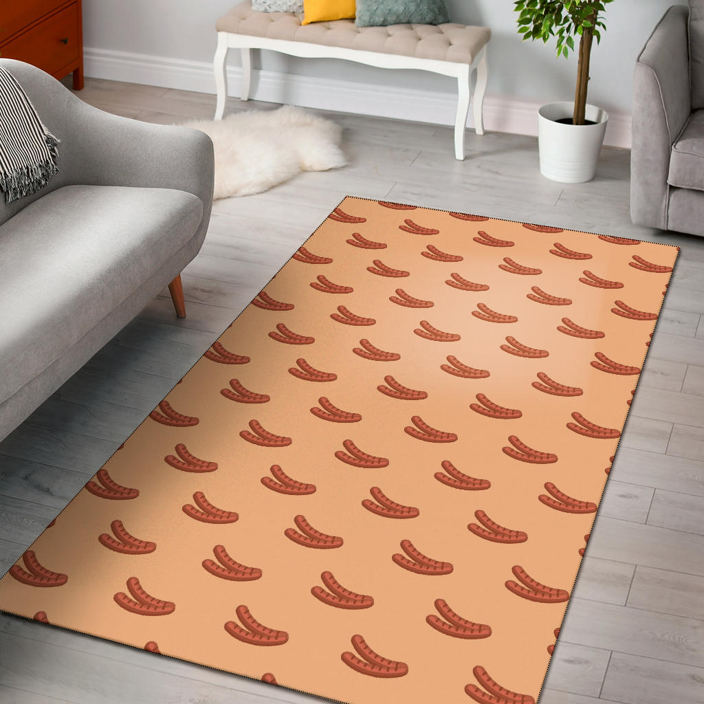 Sausage Pattern Print Design 03 Area Rug