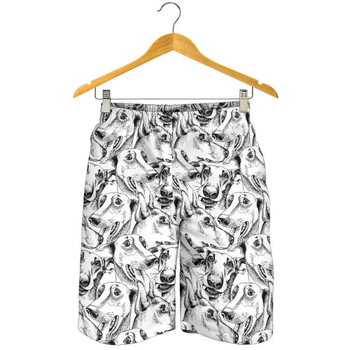 Greyhound Pattern Print Design 01 Men Shorts