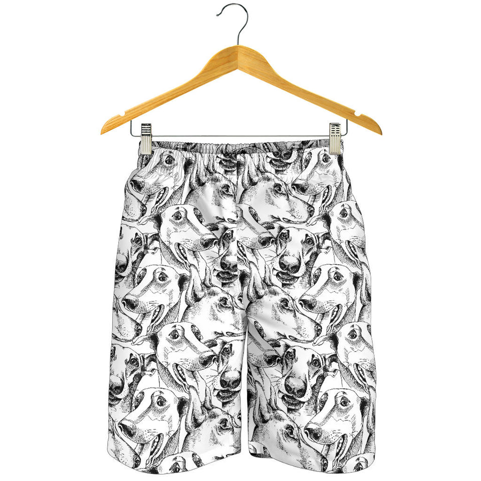 Greyhound Pattern Print Design 01 Men Shorts