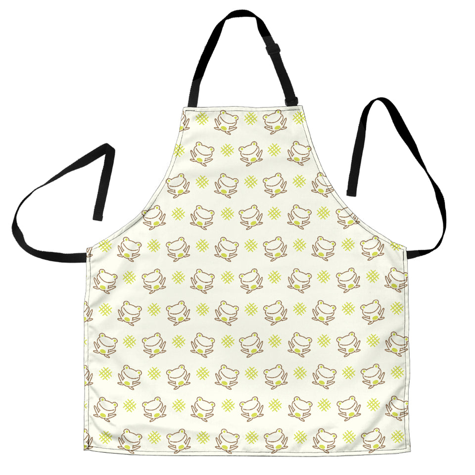 Cute Cartoon Frog Baby Pattern Adjustable Apron