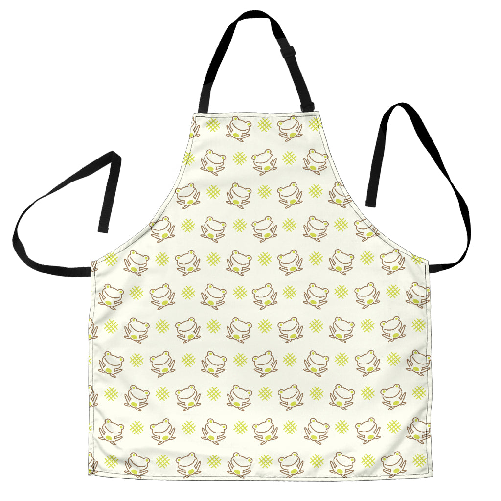 Cute Cartoon Frog Baby Pattern Adjustable Apron