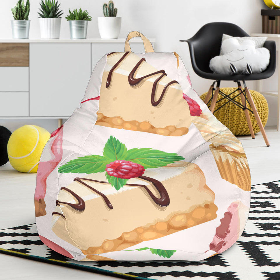 Cake Cupcake Sweets Pattern Bean Bag Cover