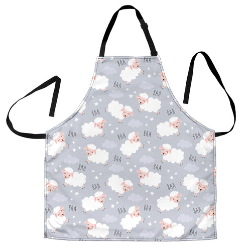 Sweet Dreams Sheep Pattern Adjustable Apron