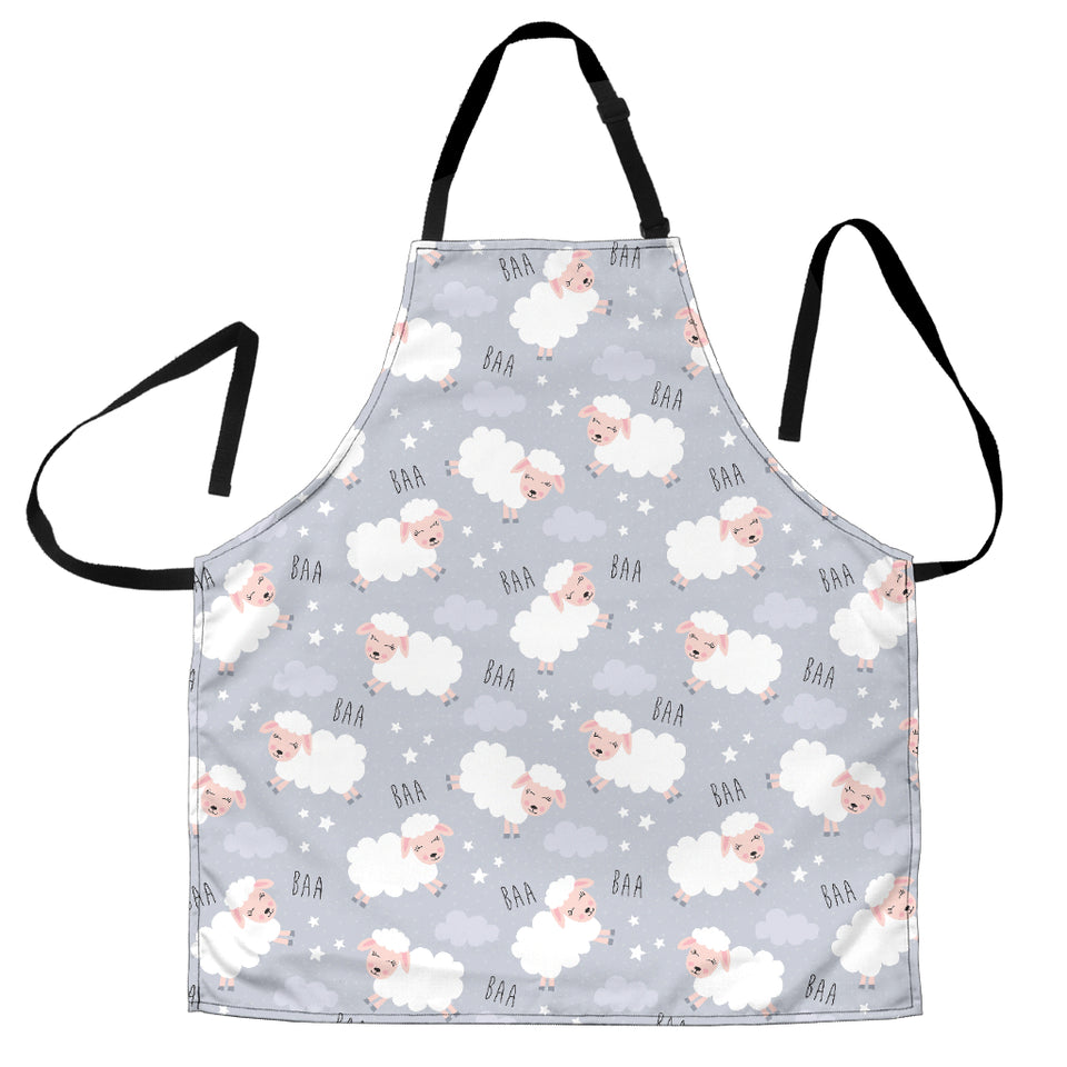 Sweet Dreams Sheep Pattern Adjustable Apron