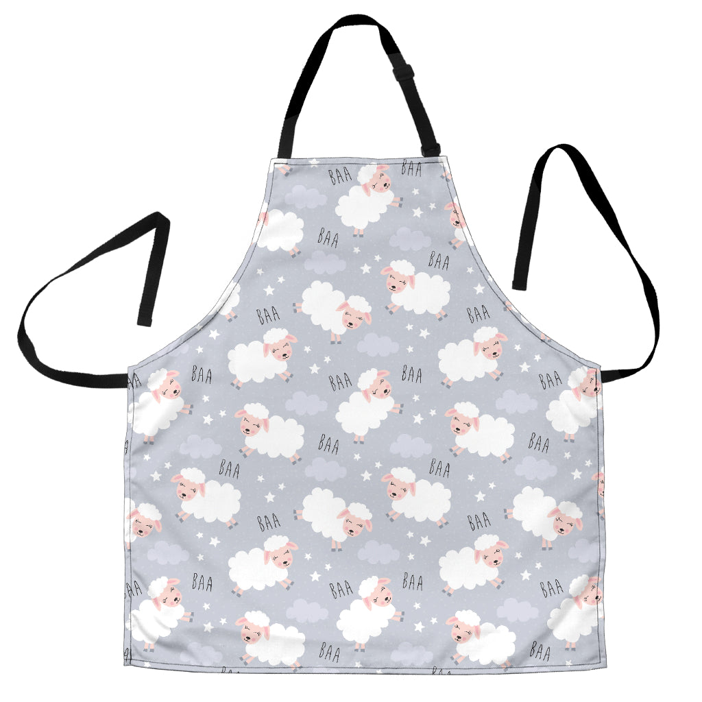 Sweet Dreams Sheep Pattern Adjustable Apron