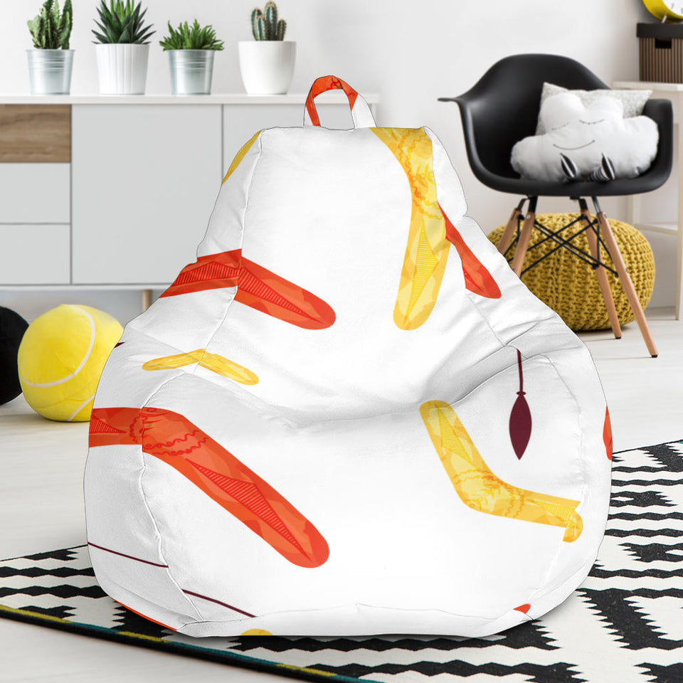 Waterclor Boomerang Australian Aboriginal Ornament Bean Bag Cover