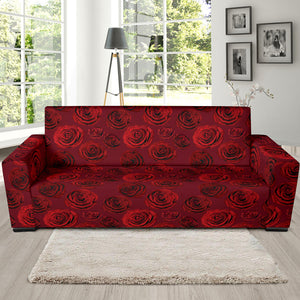 Rose Pattern Print Design 03  Sofa Slipcover