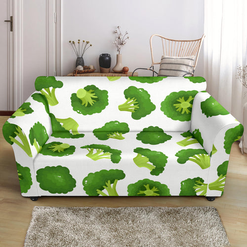 Cute Broccoli Pattern Loveseat Couch Slipcover