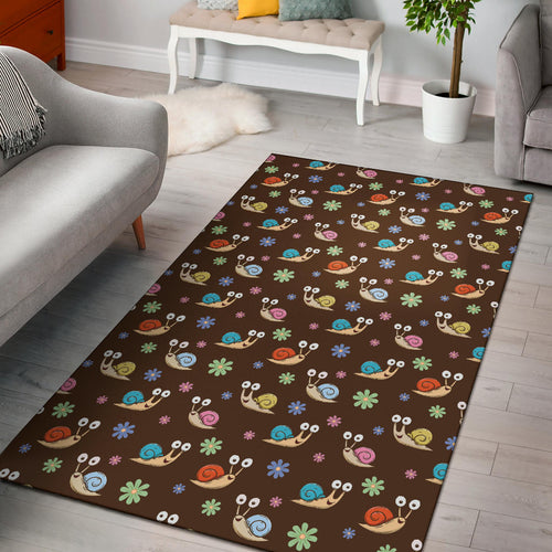 Snail Pattern Print Design 03 Area Rug