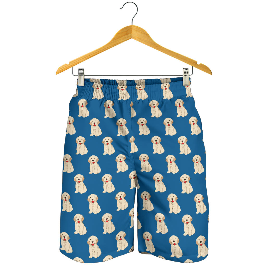Golden Retriever Pattern Print Design 03 Men Shorts