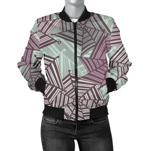 Spider Web Cobweb Design Color Pattern Women'S Bomber Jacket