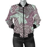 Spider Web Cobweb Design Color Pattern Women'S Bomber Jacket