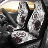 Classic Vintage Clock Pattern Universal Fit Car Seat Covers