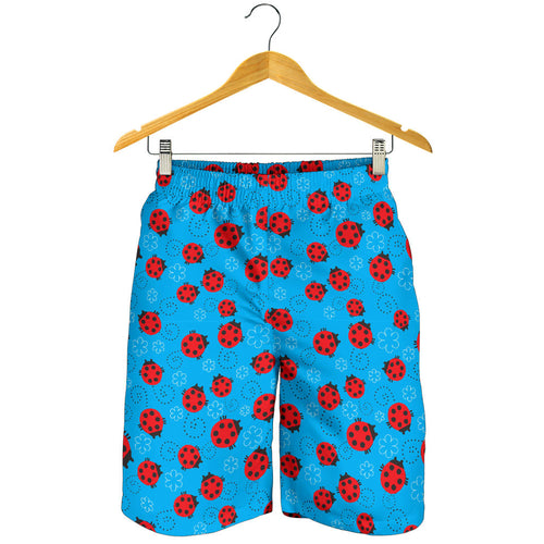 Ladybug Pattern Print Design 02 Men Shorts
