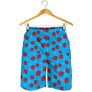 Ladybug Pattern Print Design 02 Men Shorts