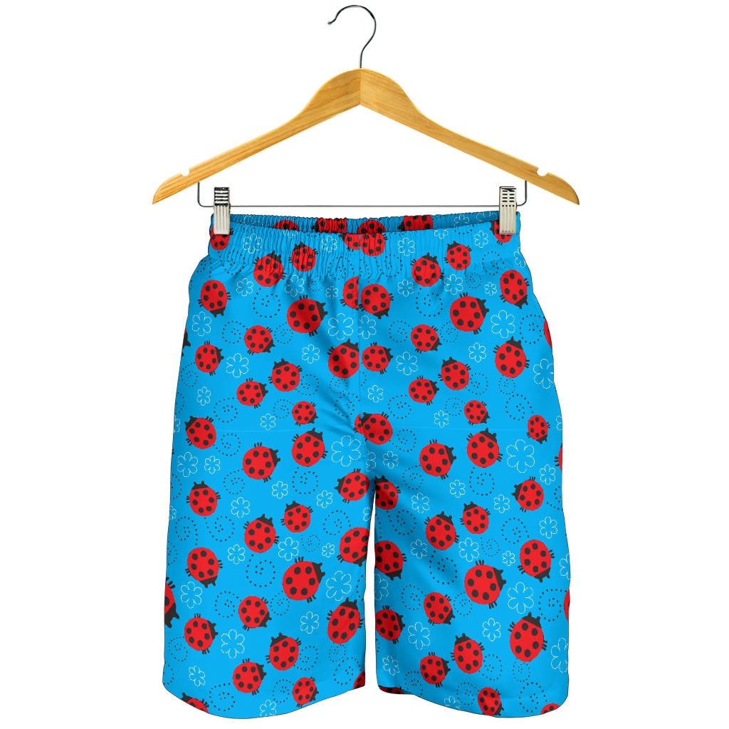 Ladybug Pattern Print Design 02 Men Shorts