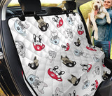 French Bulldog Cup Paw Pattern Dog Car Seat Covers