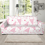 Hand Drawn Ice Cream Pattern Sofa Slipcover