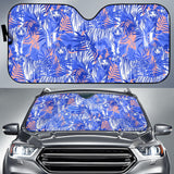 White Bengal Tigers Pattern Car Sun Shade