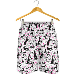 Greyhound Pattern Print Design 02 Men Shorts