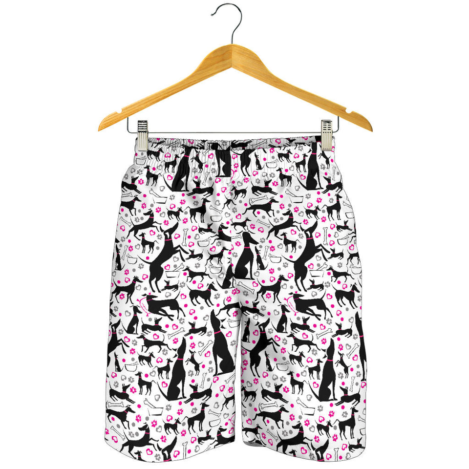 Greyhound Pattern Print Design 02 Men Shorts