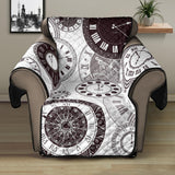 Classic vintage clock pattern Recliner Cover Protector