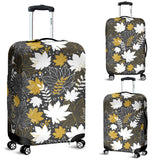 Beautiful Gold Autumn Maple Leaf Pattern Luggage Covers