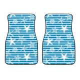 Starfish Blue Blackground Front Car Mats