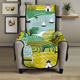 Hand drawn windmill pattern Chair Cover Protector