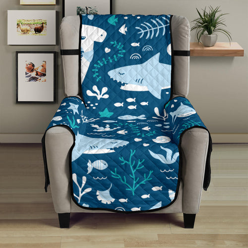 Cute shark pattern Chair Cover Protector
