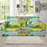 Hand Drawn Windmill Pattern Sofa Slipcover