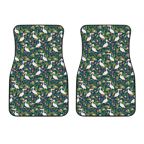 Pelican Pattern Print Design 05 Front Car Mats
