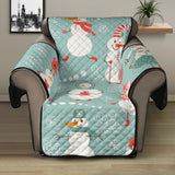 Cute snowman pattern Recliner Cover Protector