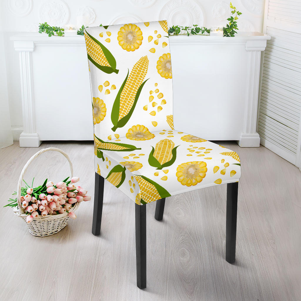 Corn Pattern Print Design 05 Dining Chair Slipcover