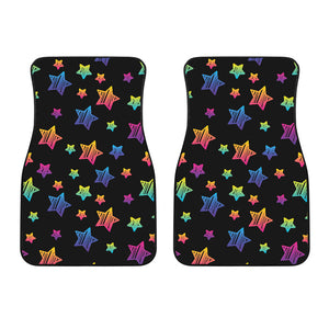 Colorful Star Pattern Front Car Mats