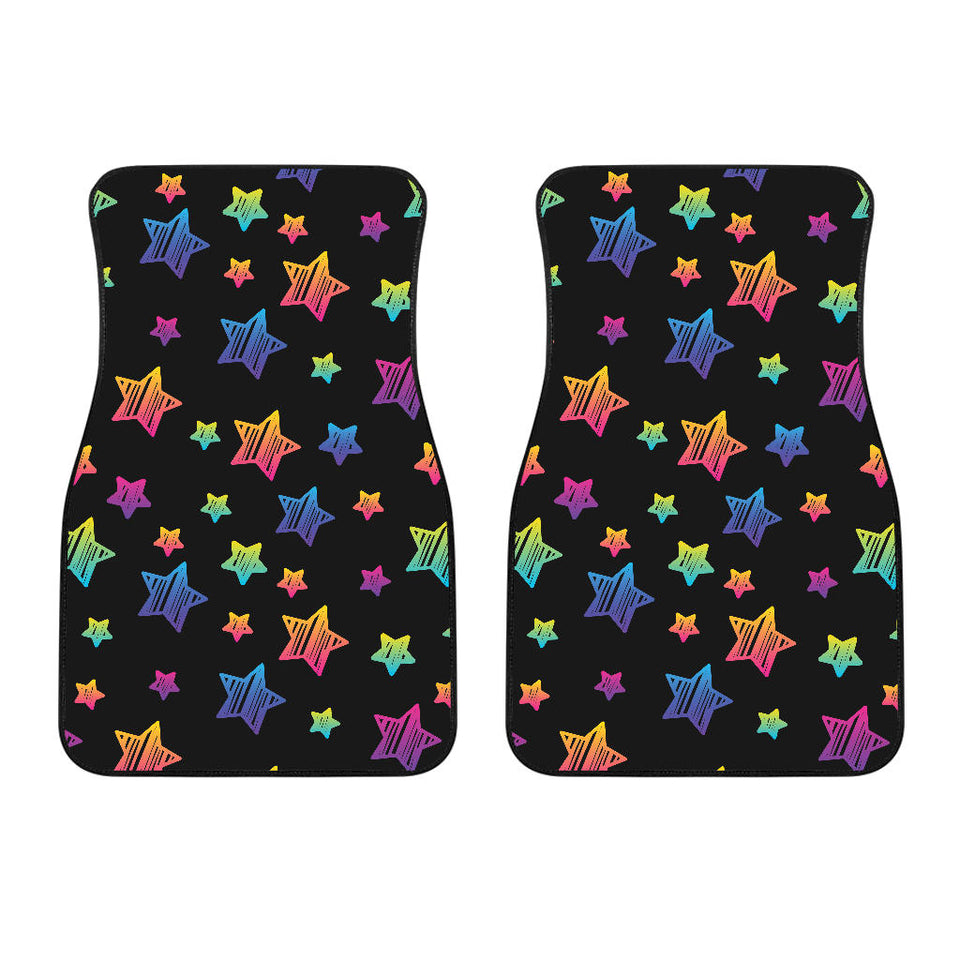 Colorful Star Pattern Front Car Mats