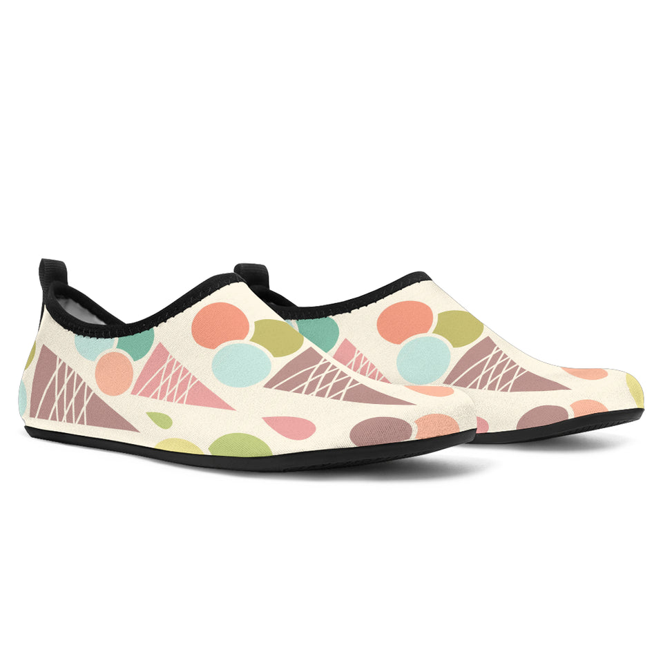 Ice Cream Cone Pattern Aqua Shoes