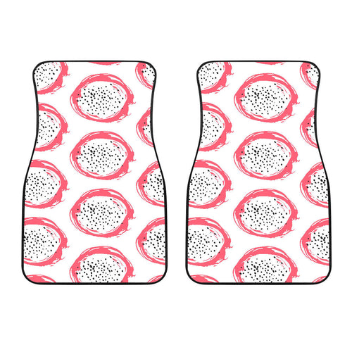 Hand Drawn Dragon Fruit Front Car Mats