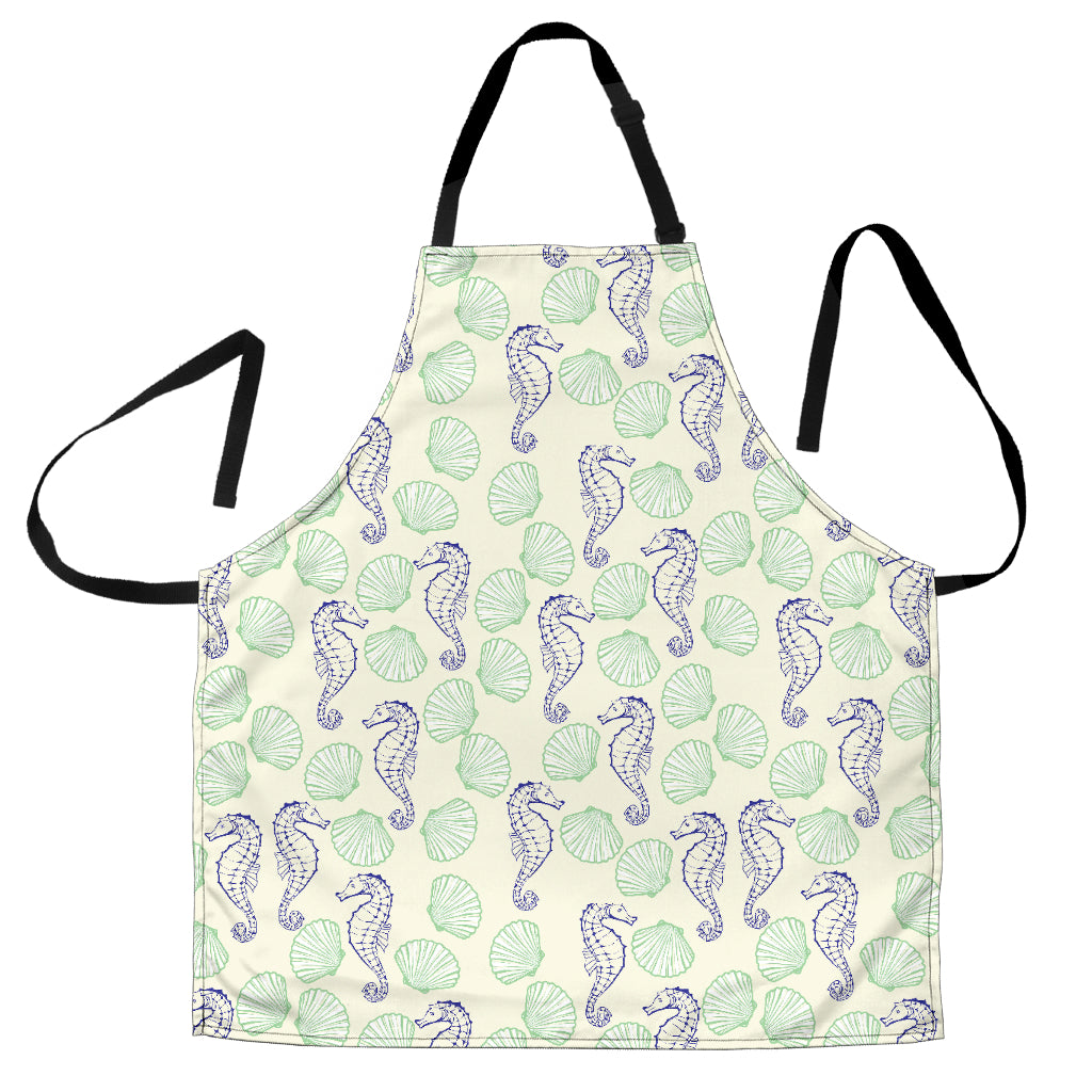 Seahorse Shell Pattern Adjustable Apron