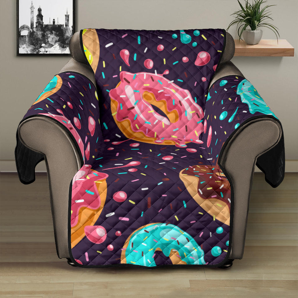 Colorful donut glaze pattern Recliner Cover Protector
